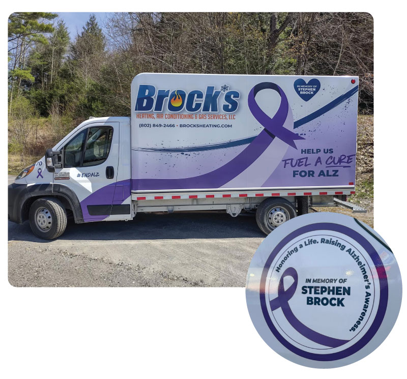 Brock's Fuel a Cure for ALZ Truck