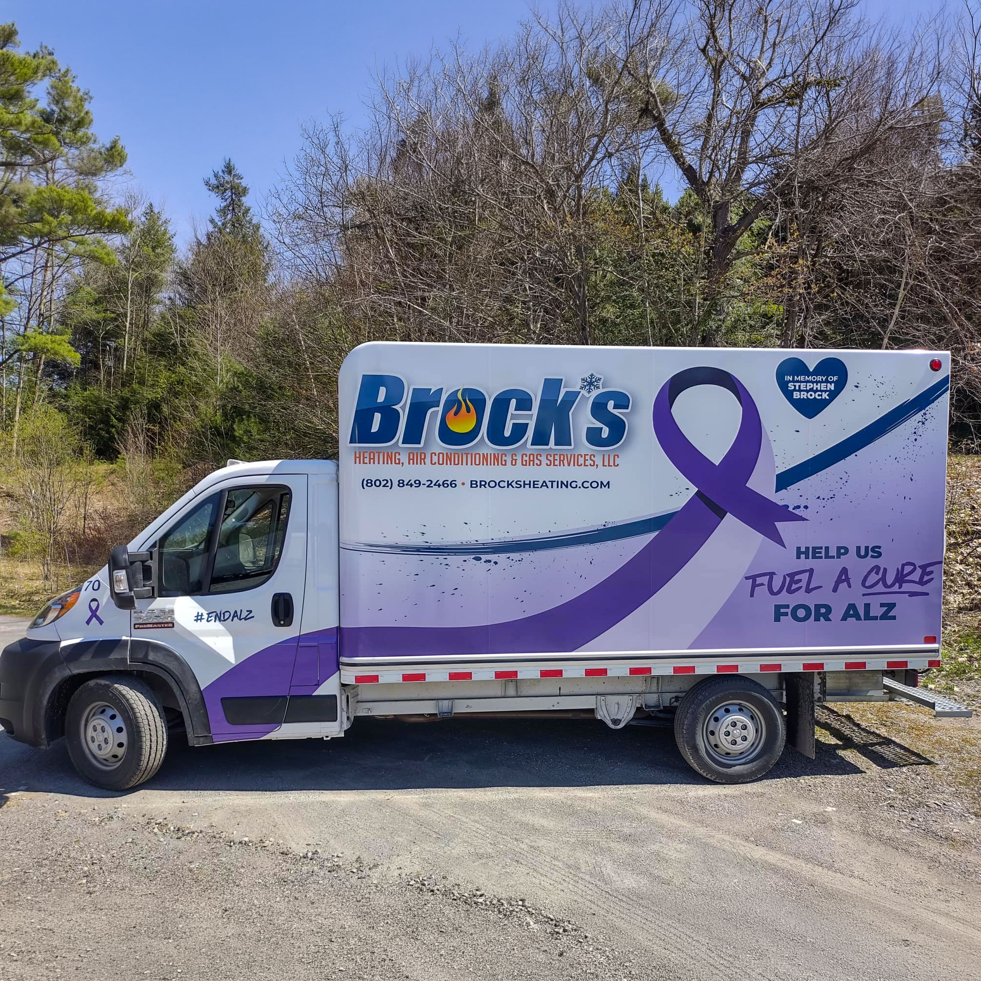 business-cv-06 Brock's Fuel a Cure for ALZ Box Truck