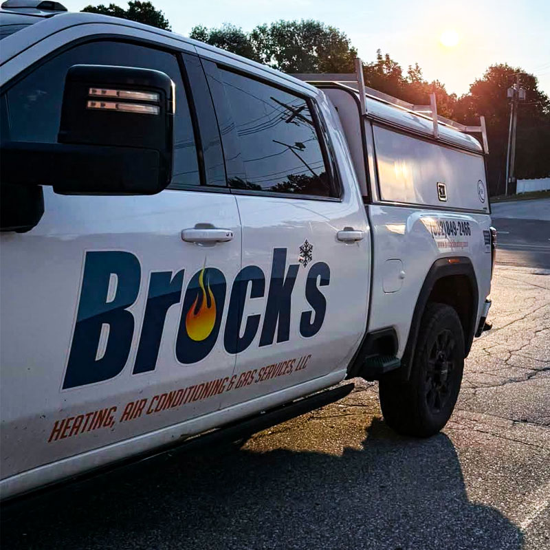 White Brock's Heating truck