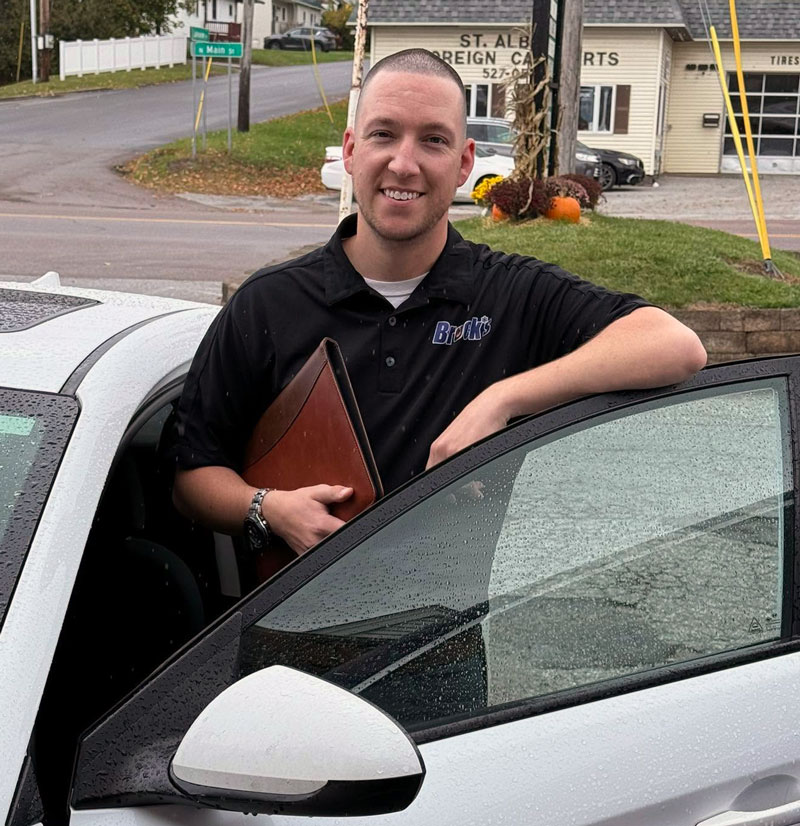 Derek, Brock's Comfort Advisor, heading to meet a customer