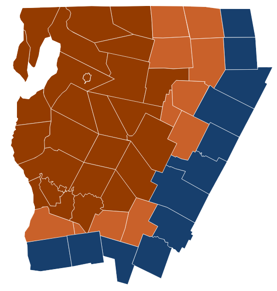 Brock's Heating Service Map