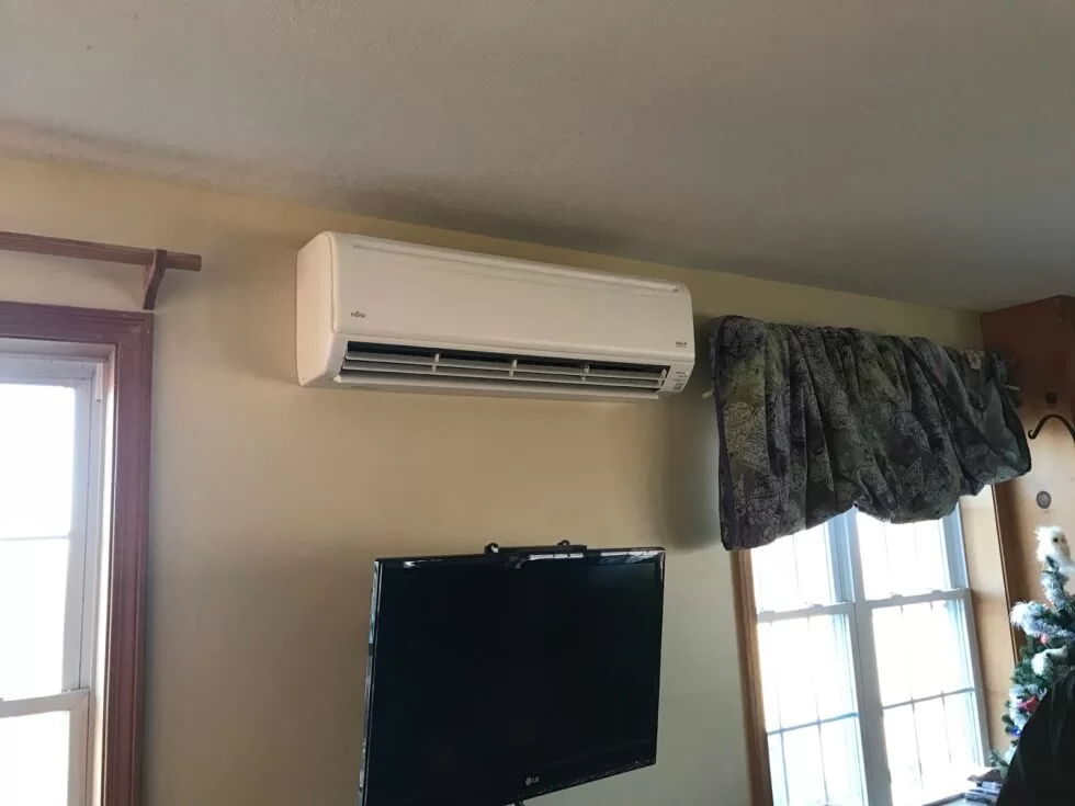 Recently installed heat pump