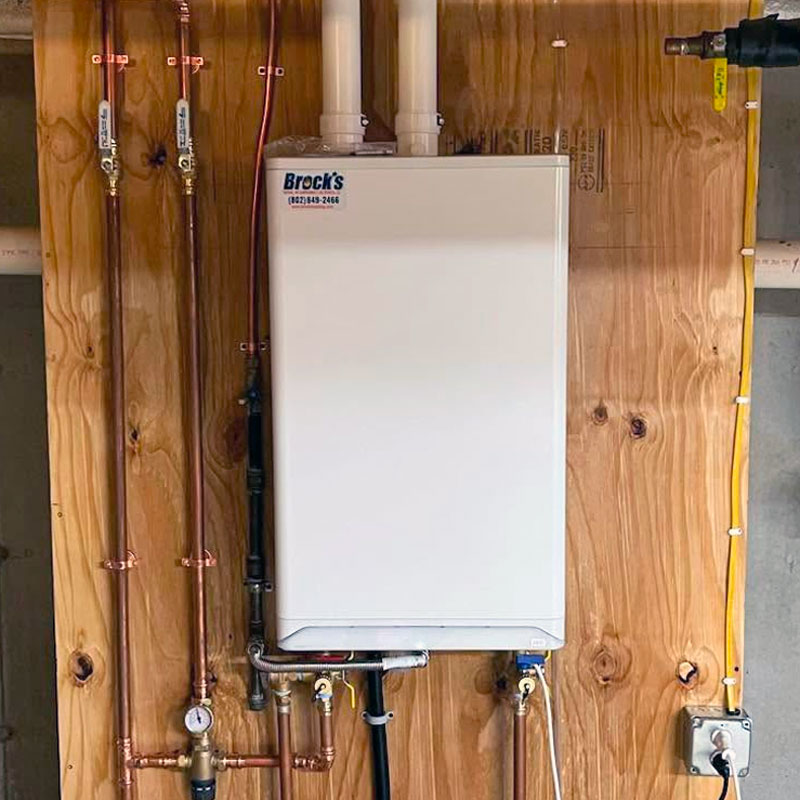 Installed IBC SFT199 on-demand water heater